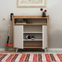 Hanah Home Springa Zapatero Roble y Blanco